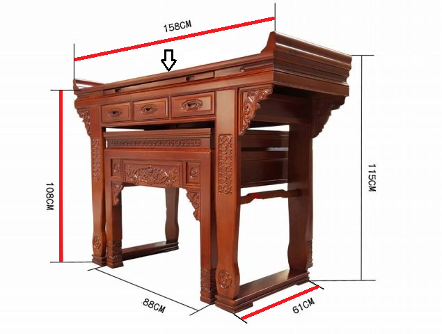 Kích thước bàn thờ chuẩn lỗ ban, đẹp, thông dụng